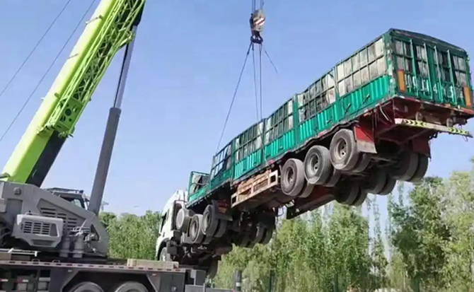 汉台区道路脱困救援案例